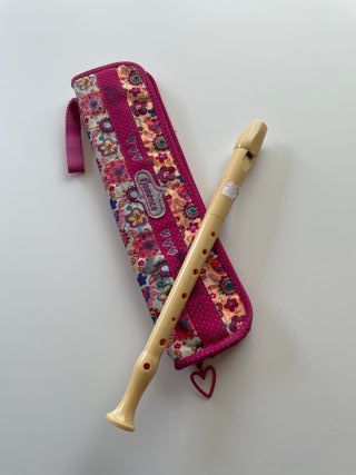 Flauta Hohner + funda rosa