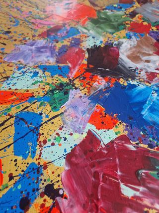 Quadro astratto colorato