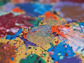 Quadro astratto colorato