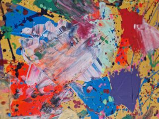 Quadro astratto colorato