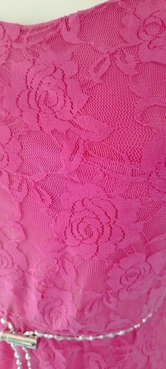 Vestido encaje fucsia nuevo