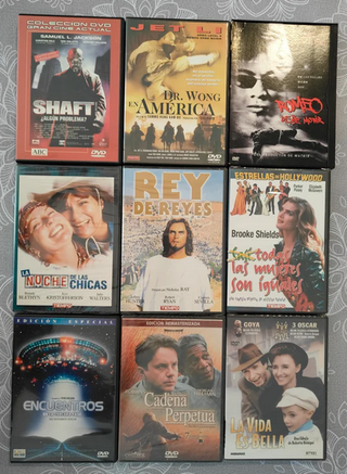 9 DVDs - Acción, Drama, Comedia