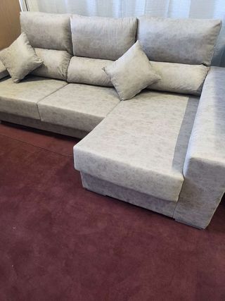 Sofá chaiselongue gris