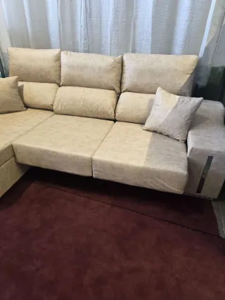 Sofá chaiselongue gris