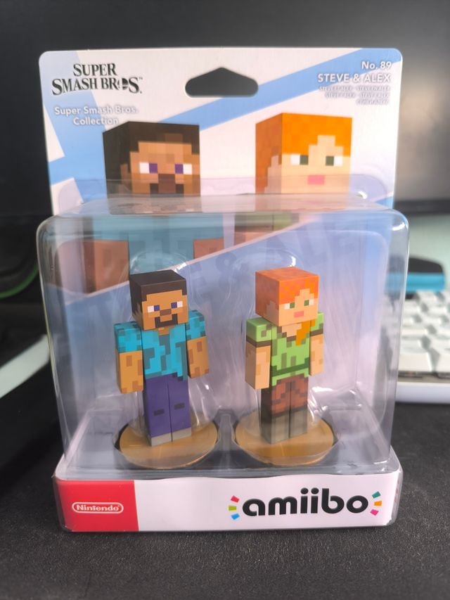 Amiibo Minecraft Steve & Alex