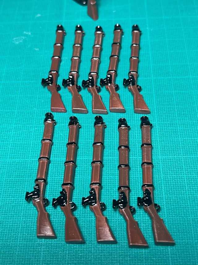 Lote de 10 mosquetes para Playmobil