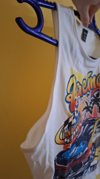 Top corto SHEIN blanco talla M