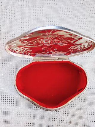 Joyero plateado antiguo