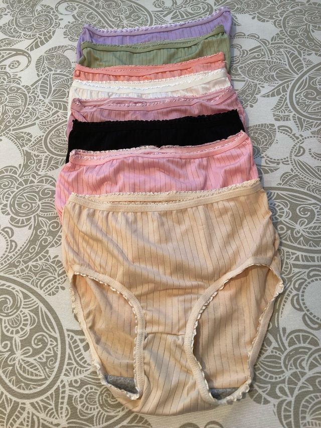 8 Bragas algodón mujer sin estrenar y calidad