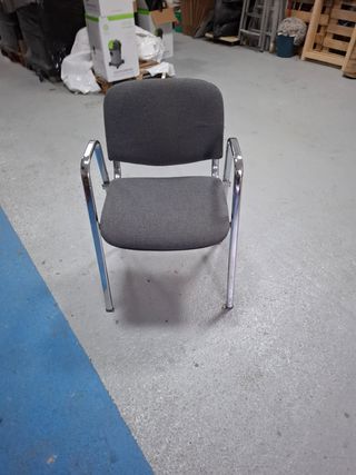 2 Sillas oficina - Gris y Blanca