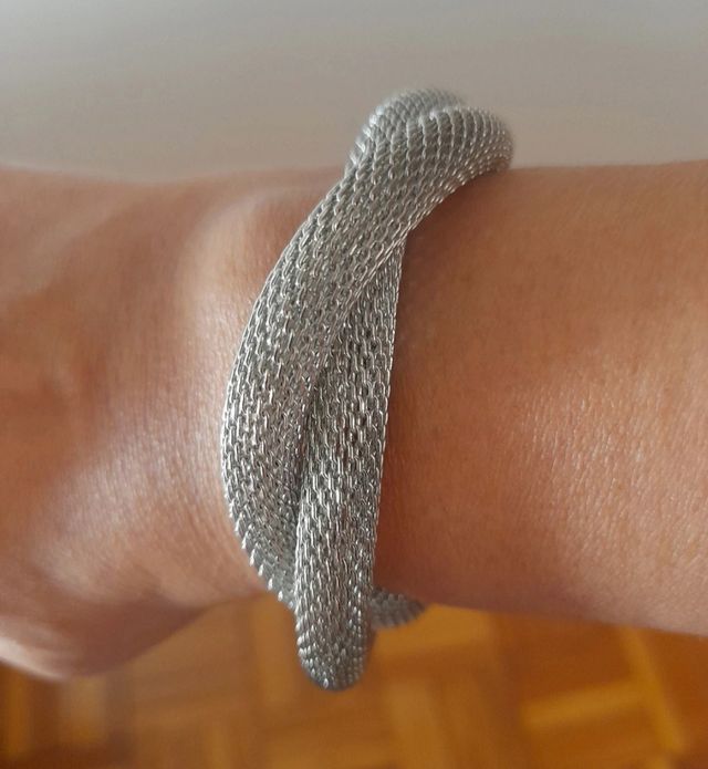 Pulseira em Metal Prateao