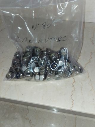 80 Dadi Autobloccanti M12 Acciaio