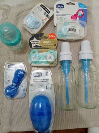 Pack bebé: biberones, chupetes