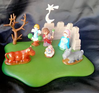 Belén infantil PVC con accesorios de Playmobil