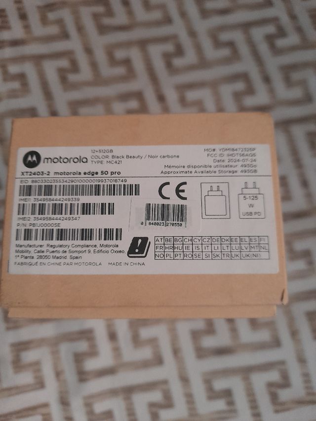 Motorola Edge 50 Pro 512GB -  Ram12 Negro