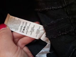 Gonna jeans nera corta