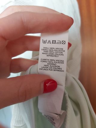 Vestito verde menta estivo