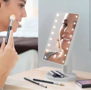 Espejo Maquillaje LED blanco 16 luces