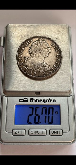 8 Reales 1779 POTOSI (MBC) Carlos III 