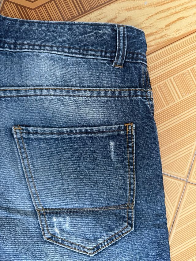 Bermudas Bershka - Vaqueras azules