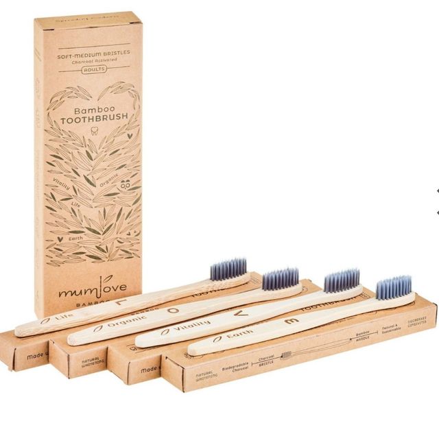 Pacco da 4 Spazzolini Bambù mumlove