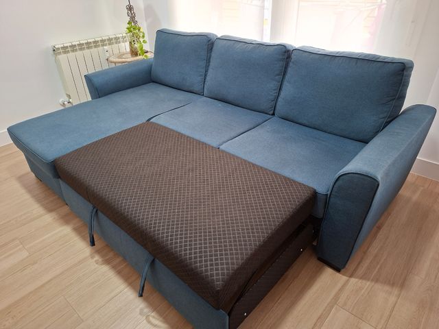 Sofá cama chaise longue 3 plazas