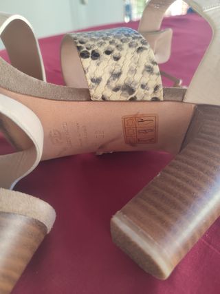 Sandali beige e marrone donna