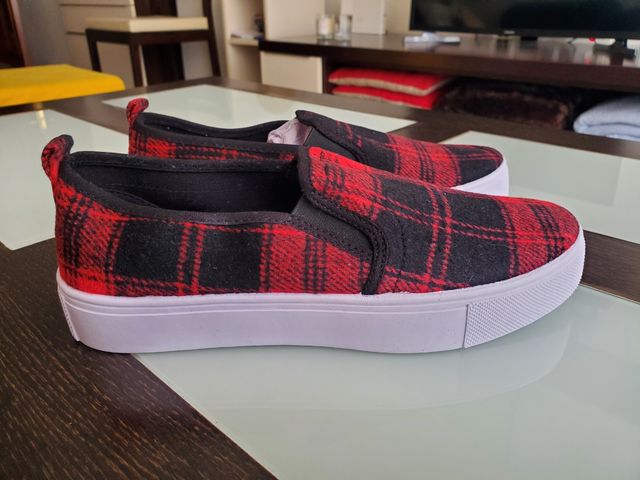 ✅ Zapatillas Tenis ASOS Design rojas, talla 38
