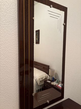 Espejo vintage madera años 50