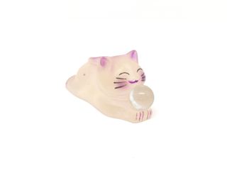 Statuetta gattino con sfera