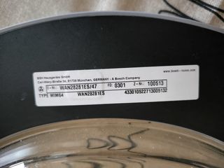 Puerta lavadora Bosch - Gris