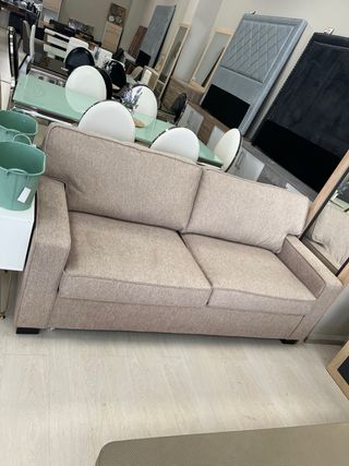 Sofá cama 2 plazas beige
