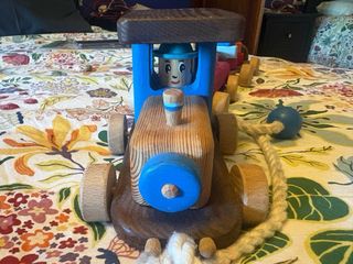 Tren madera artesanal infantil