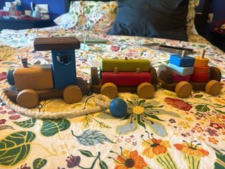 Tren madera artesanal infantil