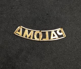 Colgante Nombre Paloma de oro  18k, 1.51 g.