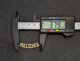 Colgante Nombre Paloma de oro  18k, 1.51 g.