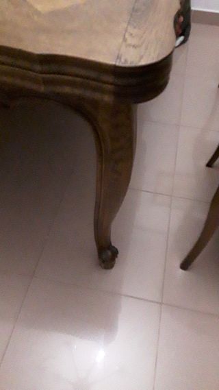 Mesa de roble natural de madera