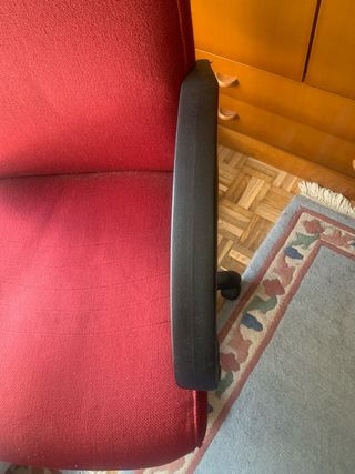 Silla oficina roja - Giratoria