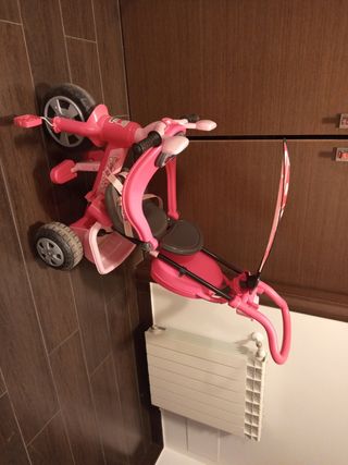 Triciclo infantil rosa feber