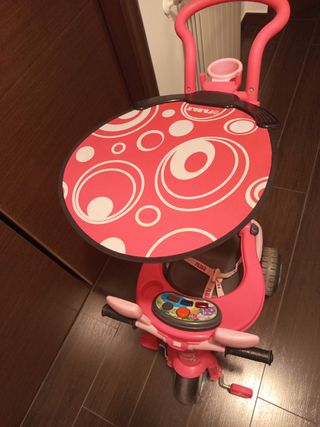 Triciclo infantil rosa feber
