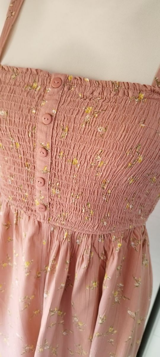 Mono corto rosa estampado