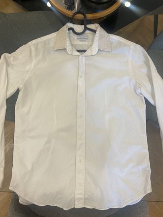 Camisa Zara blanca hombre