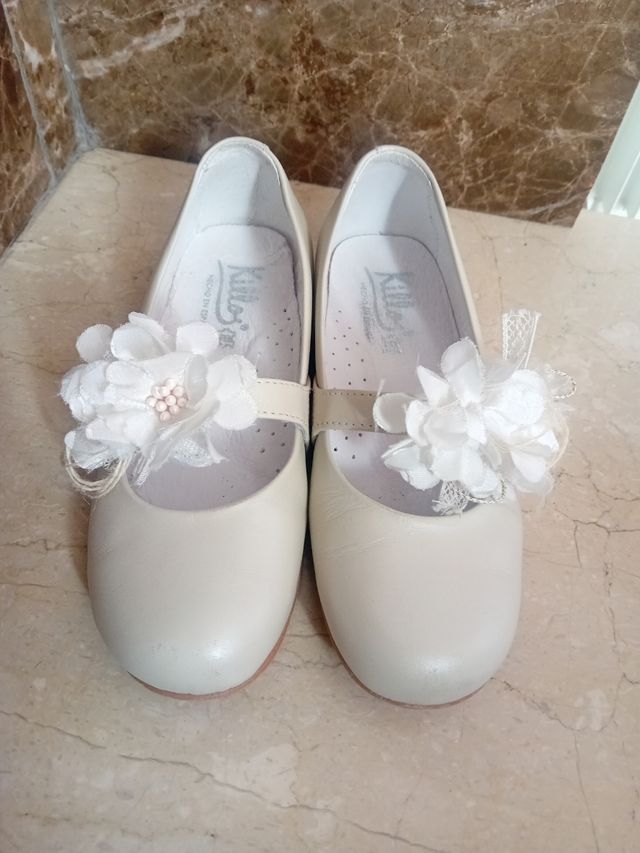 Zapatos niña piel, talla 31