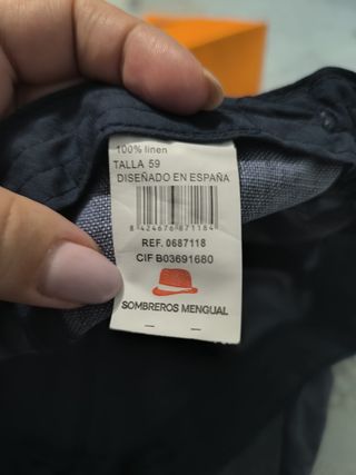 Gorra Gabriella azul de algodón