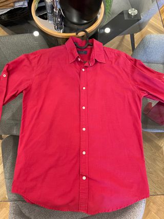 Camisa Zara roja talla M