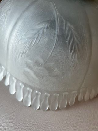 Lampara antigua cristal vintage tulipa leer