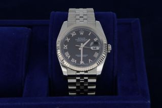 Rolex Datejust 116234 esfera negra números romanos