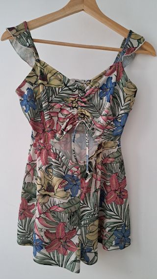 Mono corto floral verano talla S