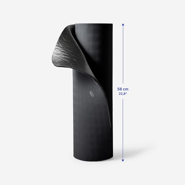 Esterilla Fitness Gris Oscuro Resistente Grosor 10 mm