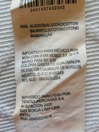 Vestido Sfera Casual rayas rojas - M